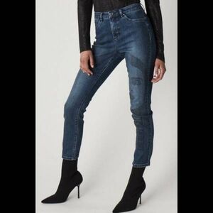 NWT Joseph Ribkoff Embellished Face Jeans